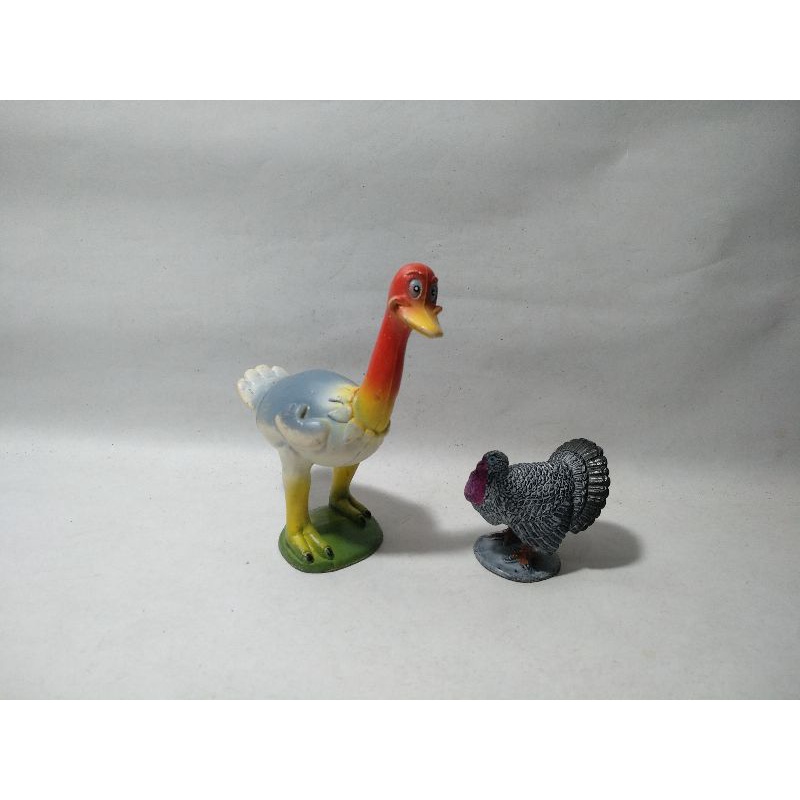 Rare Bird Burung Unta Onta Ostrich Emu Ayam Kalkun Chicken Turkey No Bekisar Cemani Jadul Vintage Re
