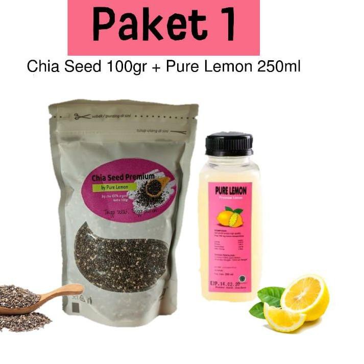 

PLN PAKET 1 : CHIA SEED & LEMON KECIL❀✿ (Serba Murah)