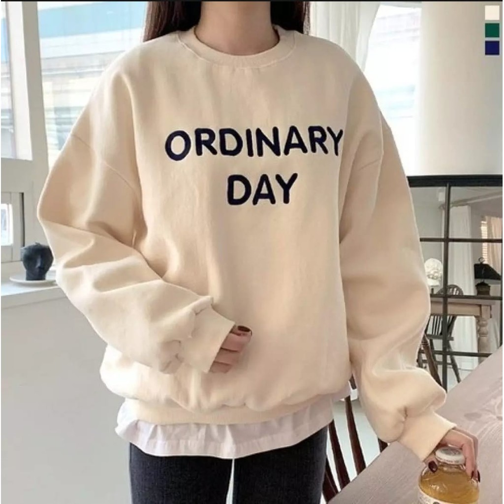 SWEATER WANITA ORDINARY DAY - ATASN KEKINIAN PREMIUM