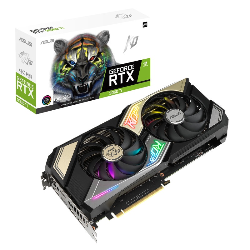 ASUS KO RTX 3060 Ti 8GB OC GDDR6 3060Ti 8G 256BIT VGA NVIDIA