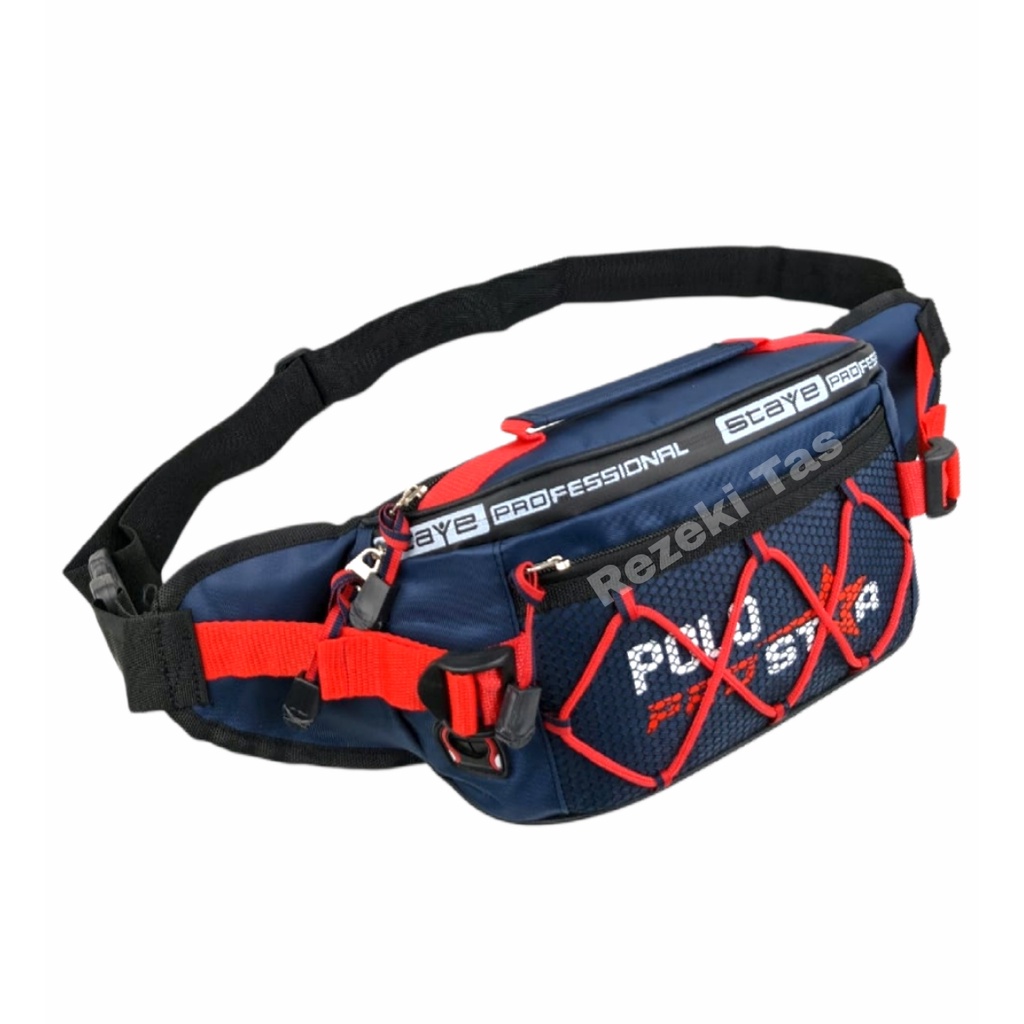 Waistbag/tas Pinggang Tas Selempang Terbaru Original Polo Prostar Bahan Nilon Parasut