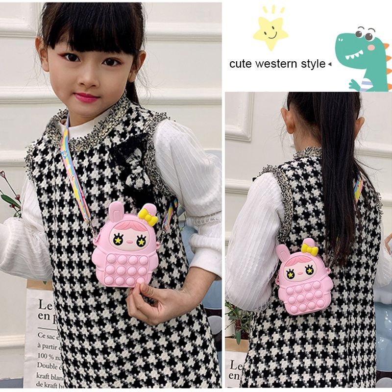 Viral Tas Pop It Karakter Anak lucu Import Model