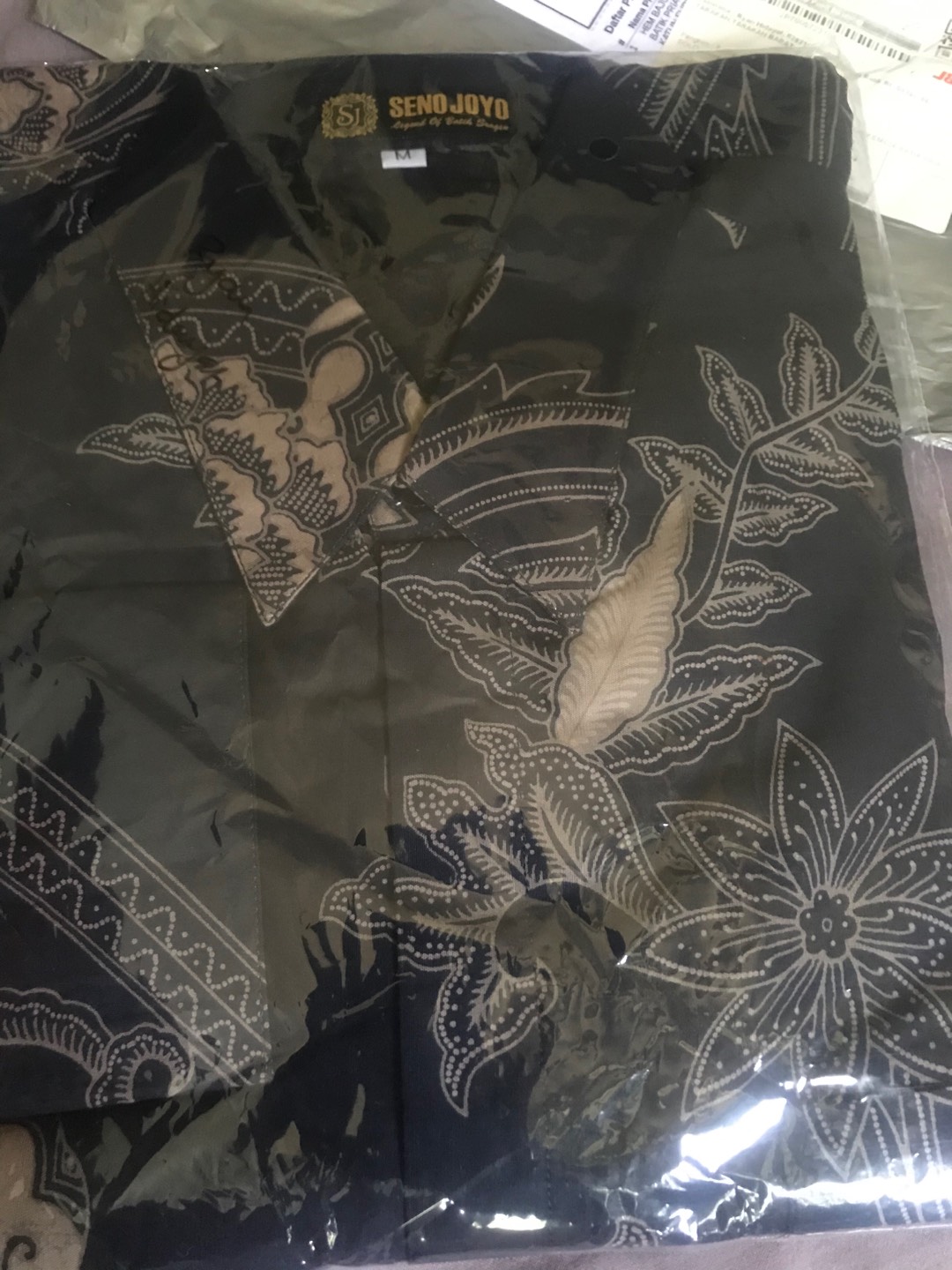 Hem Baju Seragam Kantor Kemeja Batik Pria Lengan Panjang Premium Katun Furing Motif Kamajaya