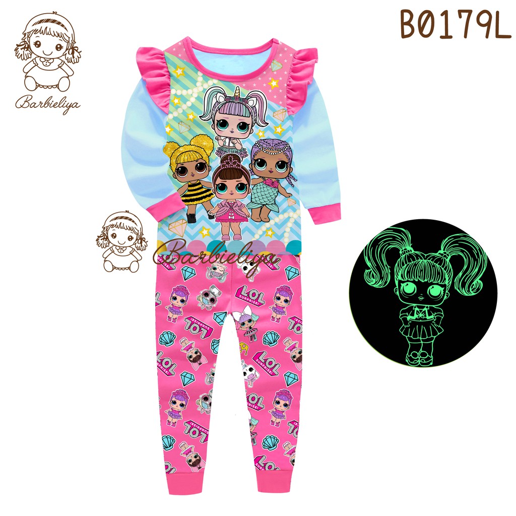 SETELAN/BAJU TIDUR/PIYAMA ANAK PEREMPUAN 2thn-7thn SKU0125