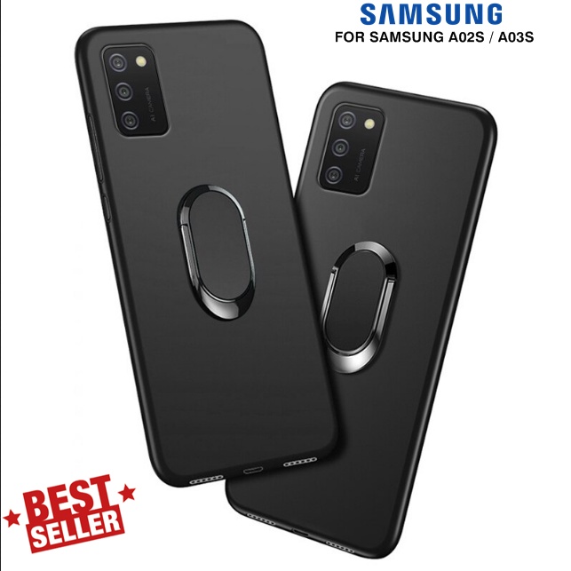 Case Samsung A03s RING BRACKET Magnetic Slim Matte TPU Macaron