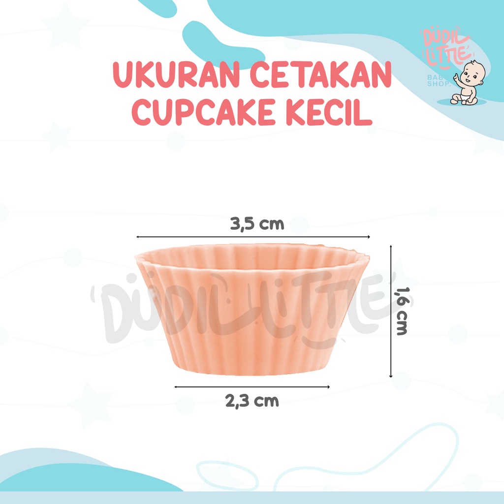 Cetakan Cupcake muffin bento silikon anti lengket flexibel dan Quick release ringan 100% Garansi