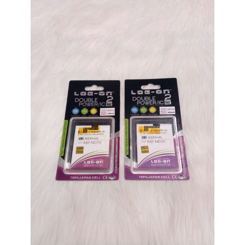 BAT BATT BATERAI BATTERY BT LOG ON DOUBLE POWER MEIZU M2 NOTE 4000MAH