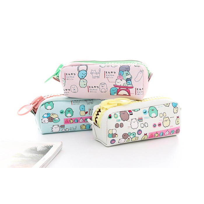 

Keren!! Tempat Pensil Jumbo Zipper PU Sumikko Gurashi