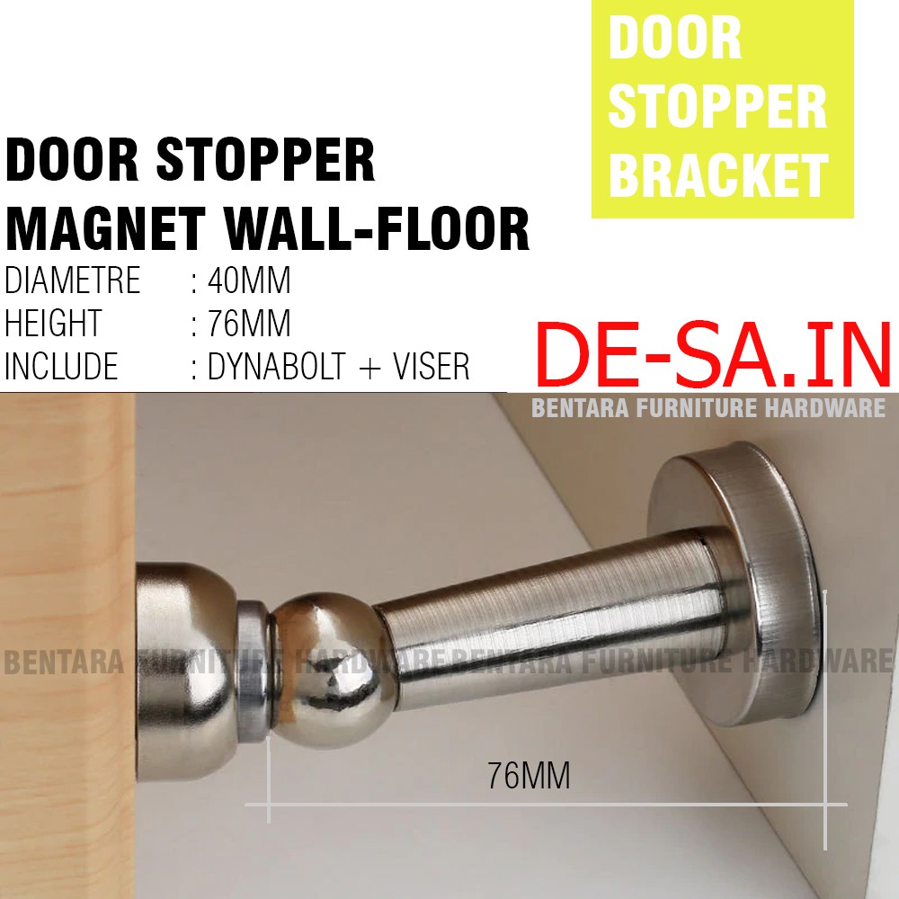 76MM Door Stopper Magnetic Catches - Keces Penahan Penyangga Penangkap Pintu Rumah