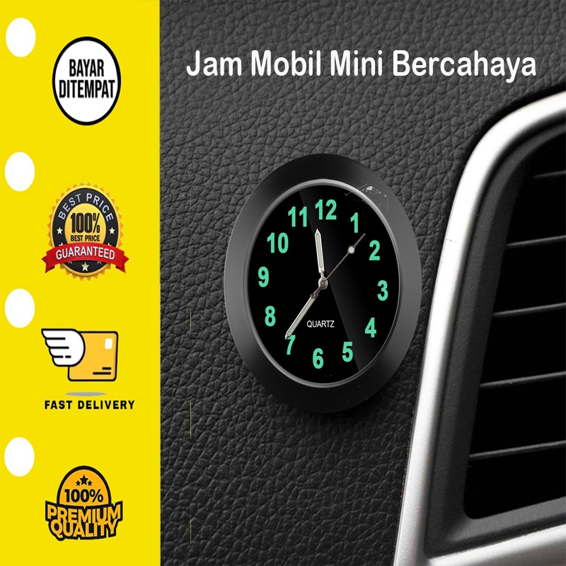 ✅ BISA COD Jam Mobil Jam Digital Mini Internal Mobil Bercahaya Jam Digital Quartz Hiasan Dashboard Aksesori Mobil Ornamen Otomatis Mekanis