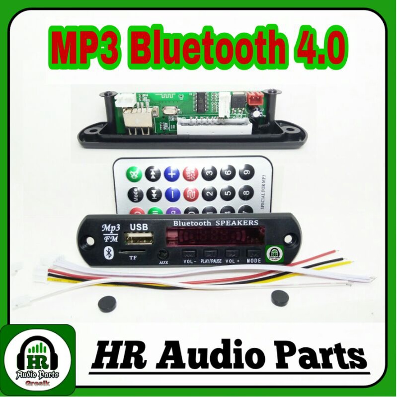 Modul MP3 Bluetooth 4.0 USB TF Aux LED Display DC 5v ~ 12v New