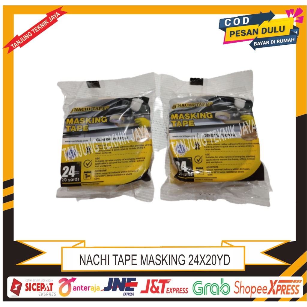 

NACHI ISOLASI KERTAS 1IN / MASKING TAPE/SOLASI KERTAS MURAH BERKUWALITAS
