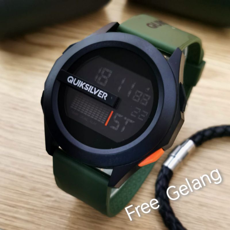 JamTanganCowok,Sporty,Kulit,DapatFreeGelangKeren