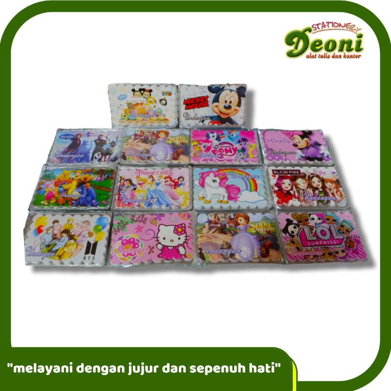 

Undangan Ulang Tahun Anak Motif Perempuan 10 Lembar