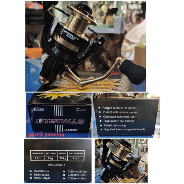 Reel CENTRO INTERVAL III UK 1000.2000