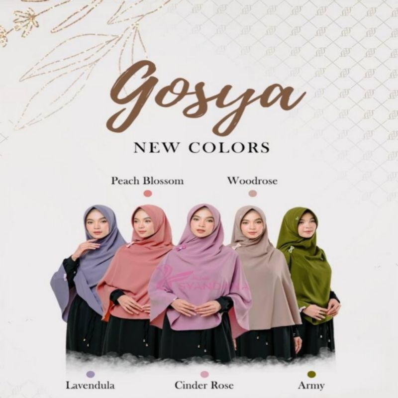 Hijab Syandana Gosya (L) Warna Baru Dan Lama Khimar Bergo Kerudung Jilbab Instan-1