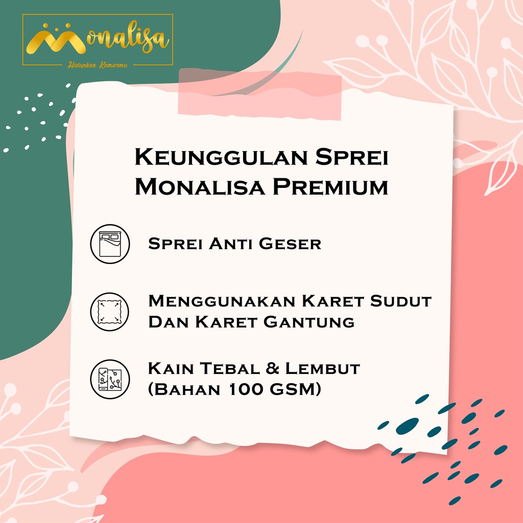 Monalisa Premium Sprei Uk 160/180 - Good Moonstar