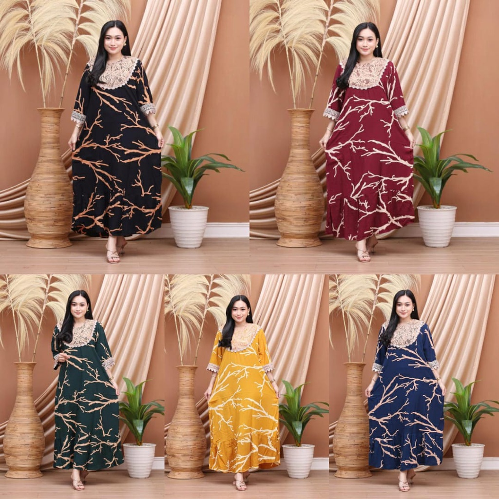 Daster Batik Bisa Ecer Dan Pilih Warna Resleting Depan Busui Friendly Novanda