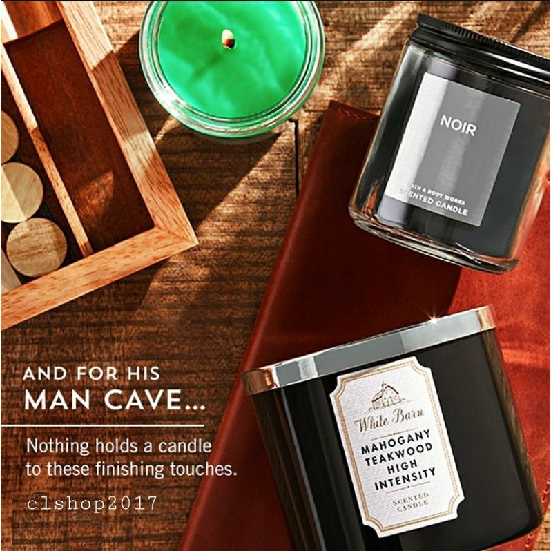 Jual BATH & BODY WORKS BBW MEN'S CANDLE. BLACK MAHOGANY TEAKWOOD HIGH ...