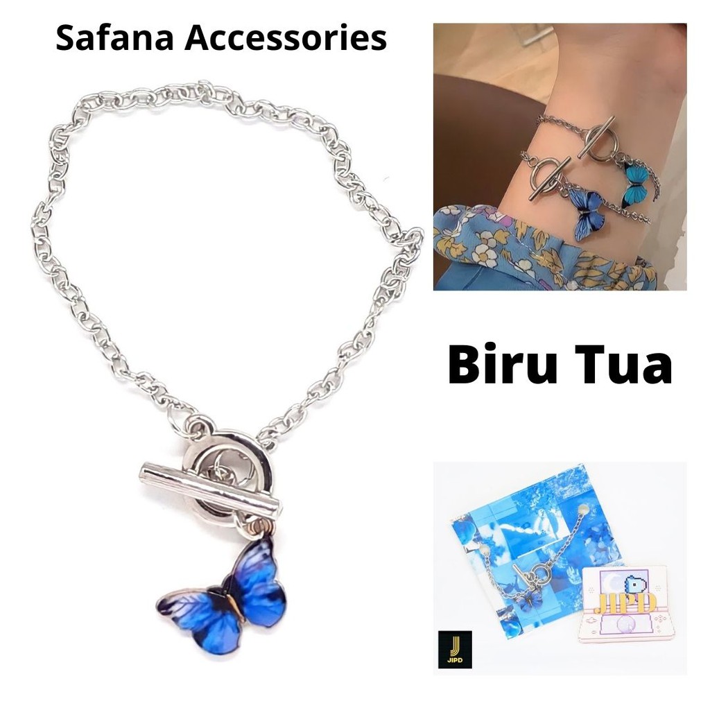 Gelang Kupu-Kupu Butterfly Blue Safana 105101