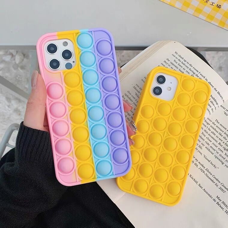 Case iPhone 12 Pro Max Lembut Anti Jatuh Dekompresi Gelembung Case Case IPHONE 7 8 7P 8P X XS XR XS Max 11 11 Pro Max