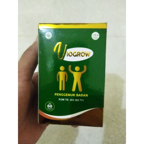 Viogrow penggemuk badan pria wanita alami herbal asli original