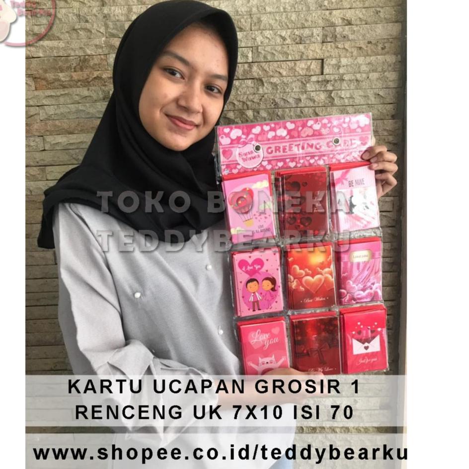 

GROSIR KARTU UCAPAN SANSAN WAWA ISI 70 UKURAN BESAR 7X10 SUDAH AMPLOP UNTUK ULANG TAHUN / KADO .,