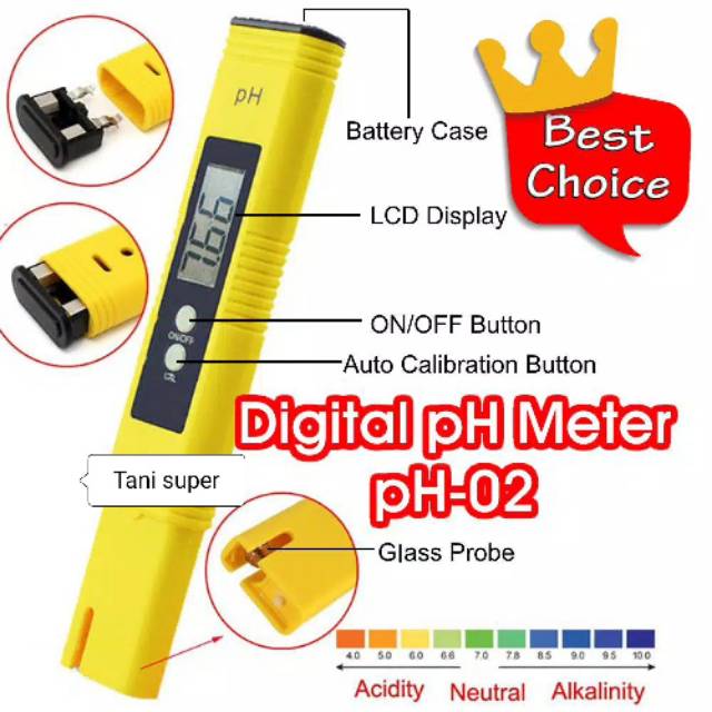 Digital ph meter auto calibrate - alat ukur ph air akurat