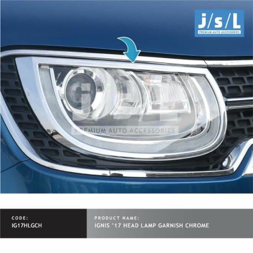 GARNISH LAMPU DEPAN MOBIL IGNIS CHROME FERRARI VARIASI