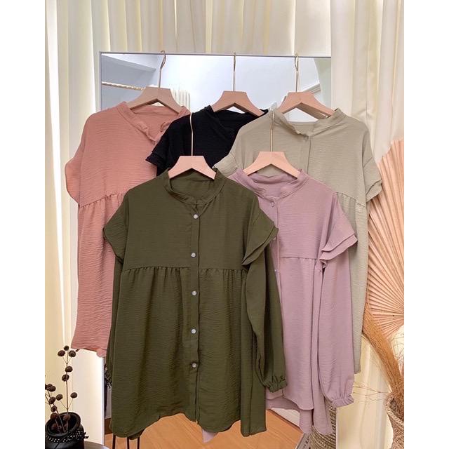 baju atasan wanita terbaru / ATASAN WANITA BLOUSE / CRINKLE BLOUSE / ATASAN WANITA JUMBO / KEMEJA BLOUSE WANITA / BLOUSE MURAH / ATASAN WANITA MURAH / ATASAN BLOUSE WANITA / blouse crinkel