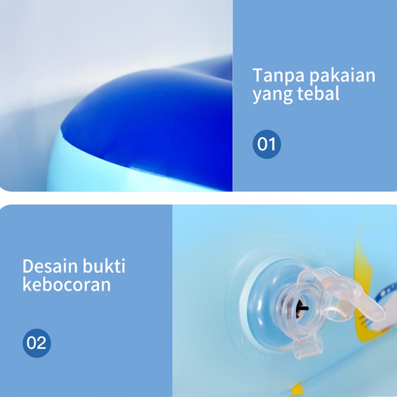 Kolam Renang Indoor Pompa/tiup Balita/Bayi, bisa dilipat, ember mandi bayi baru lahir