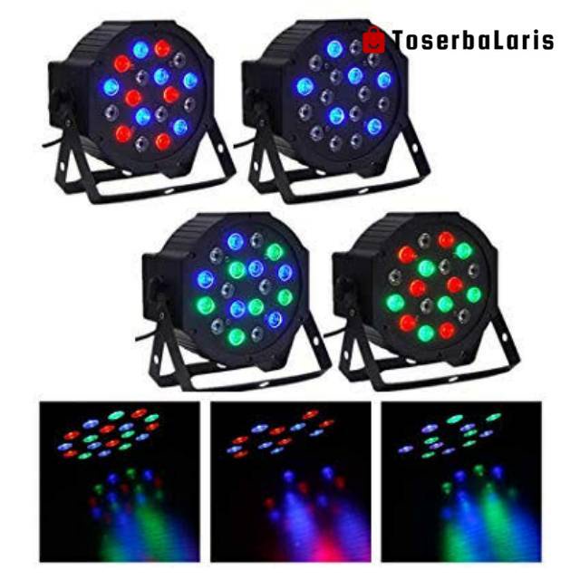 Jual Lampu Sorot Panggung Disco Flat Par Light Rgbw Led X W Shopee Indonesia