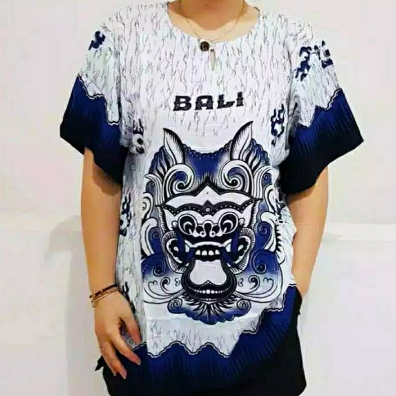 kaos barong cowok cewek baju barong baju bali barong warna size XL besar bahan rayon super lembut dan adem