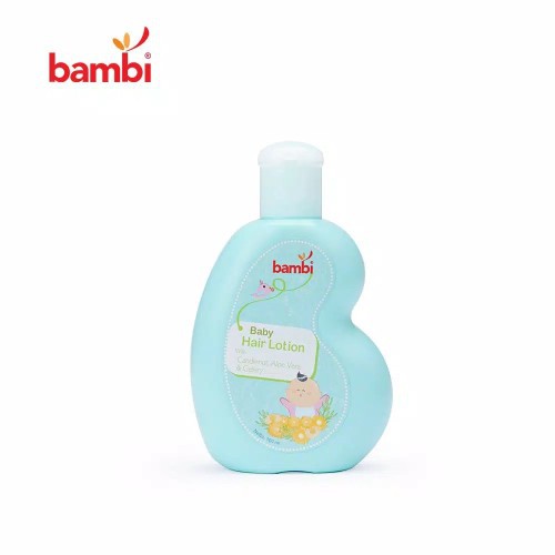 Bambi Baby Hair Lotion With Kemiri - 100mL | Candlenut Oil | Losion Rambut Bayi