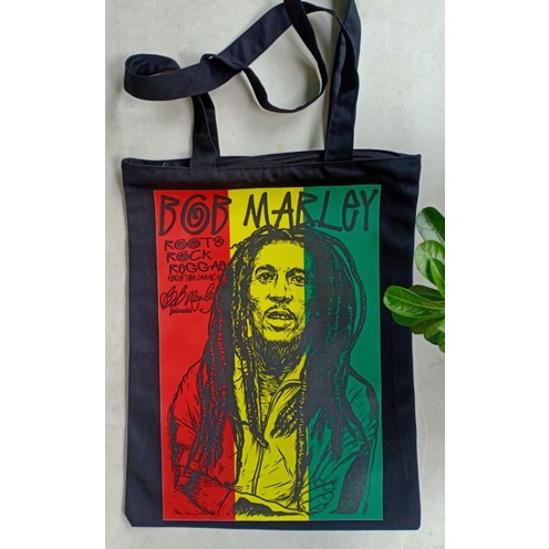 Tote bag Bob Marley tas rasta reggae