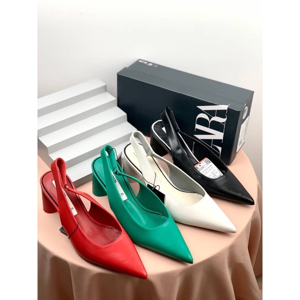 [7.7 Boombastis Sale⚡] - SEPATU WANITA ZS394 PLATFORM HEELS SLINGBACK PREMIUM IMPORT