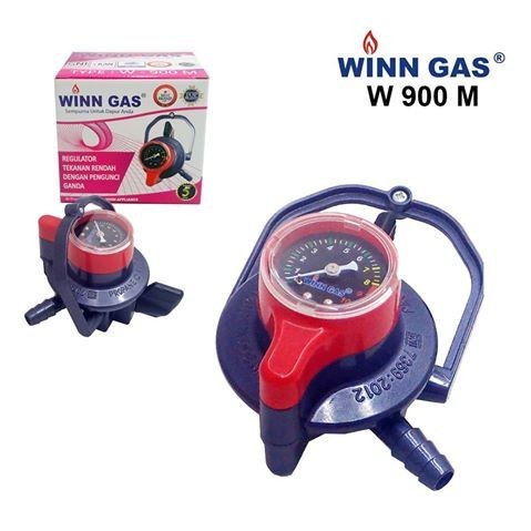 Regulator Gas Pengunci Ganda / Double Lock Lpg Winn Gas W 900 Meter