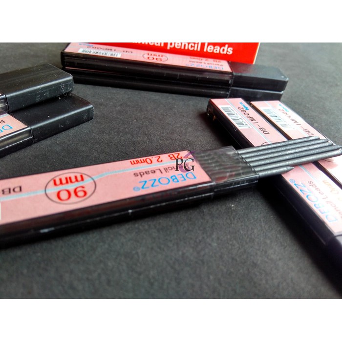 

Debozz 2B 2 mm Mechanical Pencil Leads Isi Pensil Mekanik 2.0mm