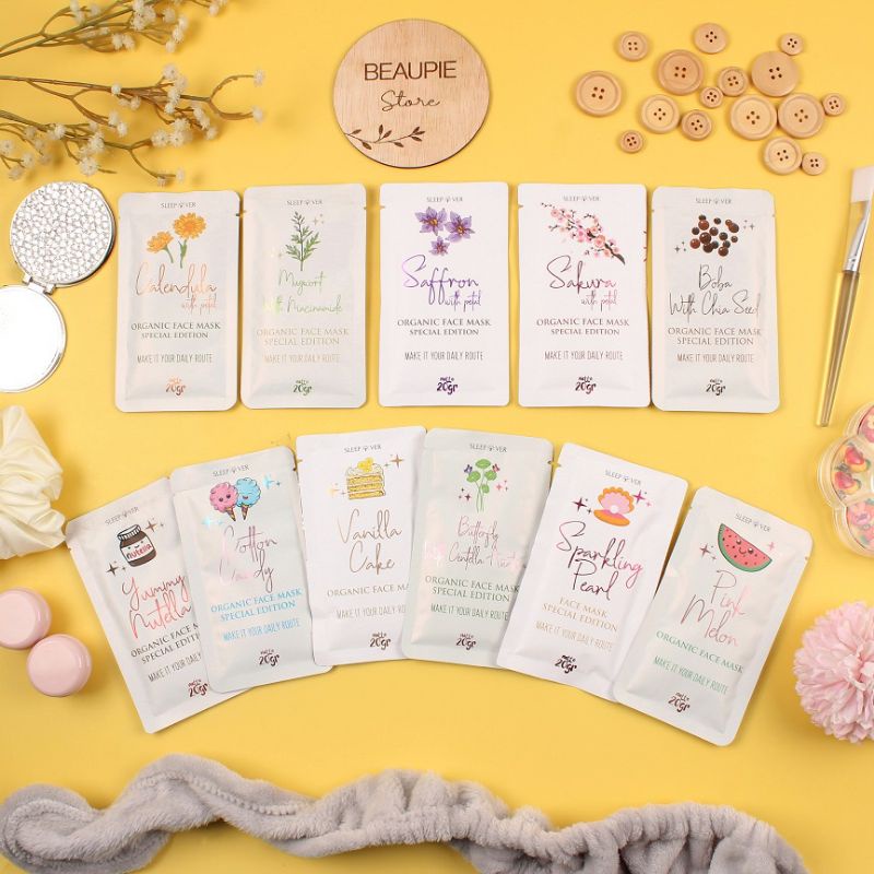 ( Griya Cantik Zaf )Masker Organic by Sleepover 100% alami