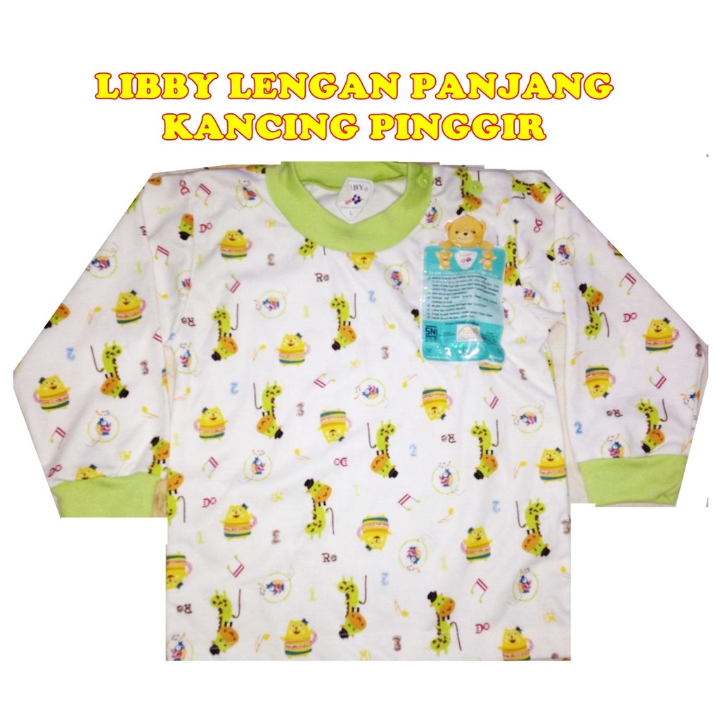 TSHIRT LIBBY LENGAN PANJANG KANCING PINGGIR