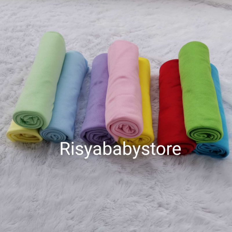 Bedong bayi polos isi 3 pcs / Bedong bayi rainbow