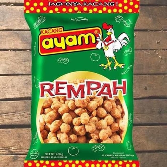 

Cemilan Snack KACANG AYAM REMPAH 450 Gr Ole Oleh Asli Khas Makassar