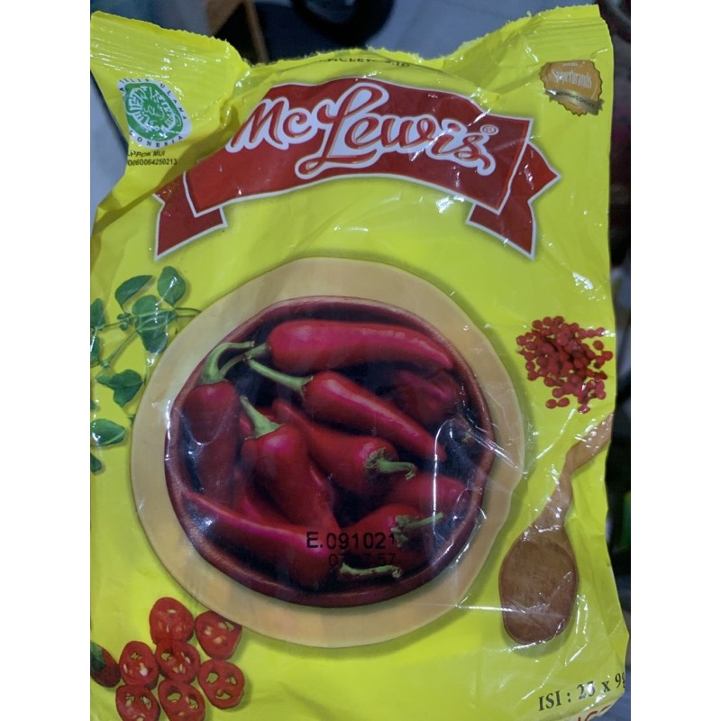 

mclewis sambal saset isi 25x9gr sachet chilli sauce saus cabe