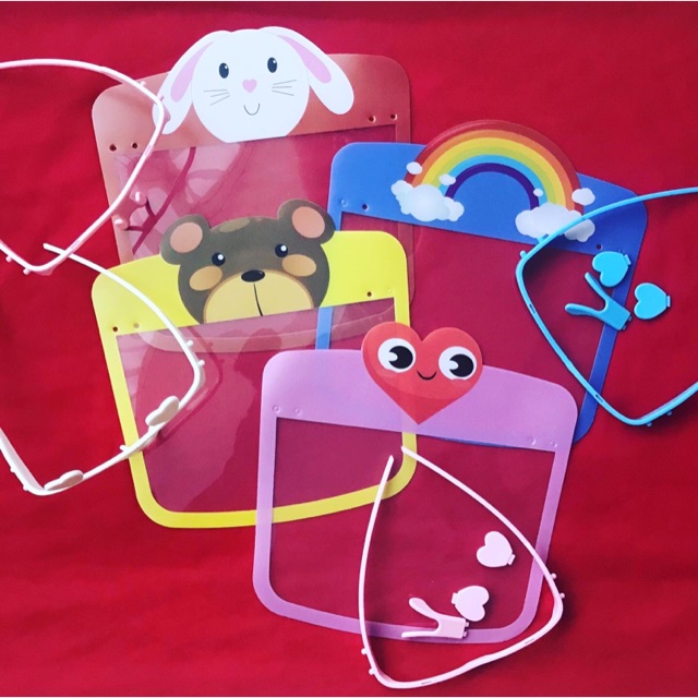 Face Shield Kacamata Warna Anak