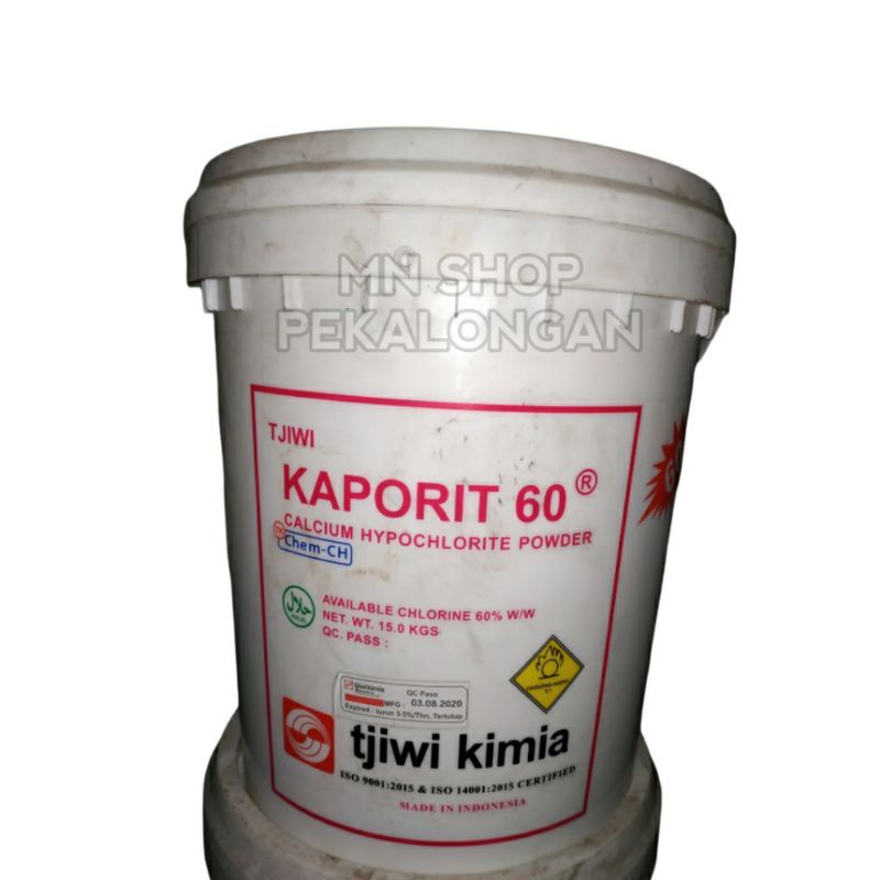 Kaporit 60% Tjiwi /Calcium Hyphoclorite Powder 1Kg