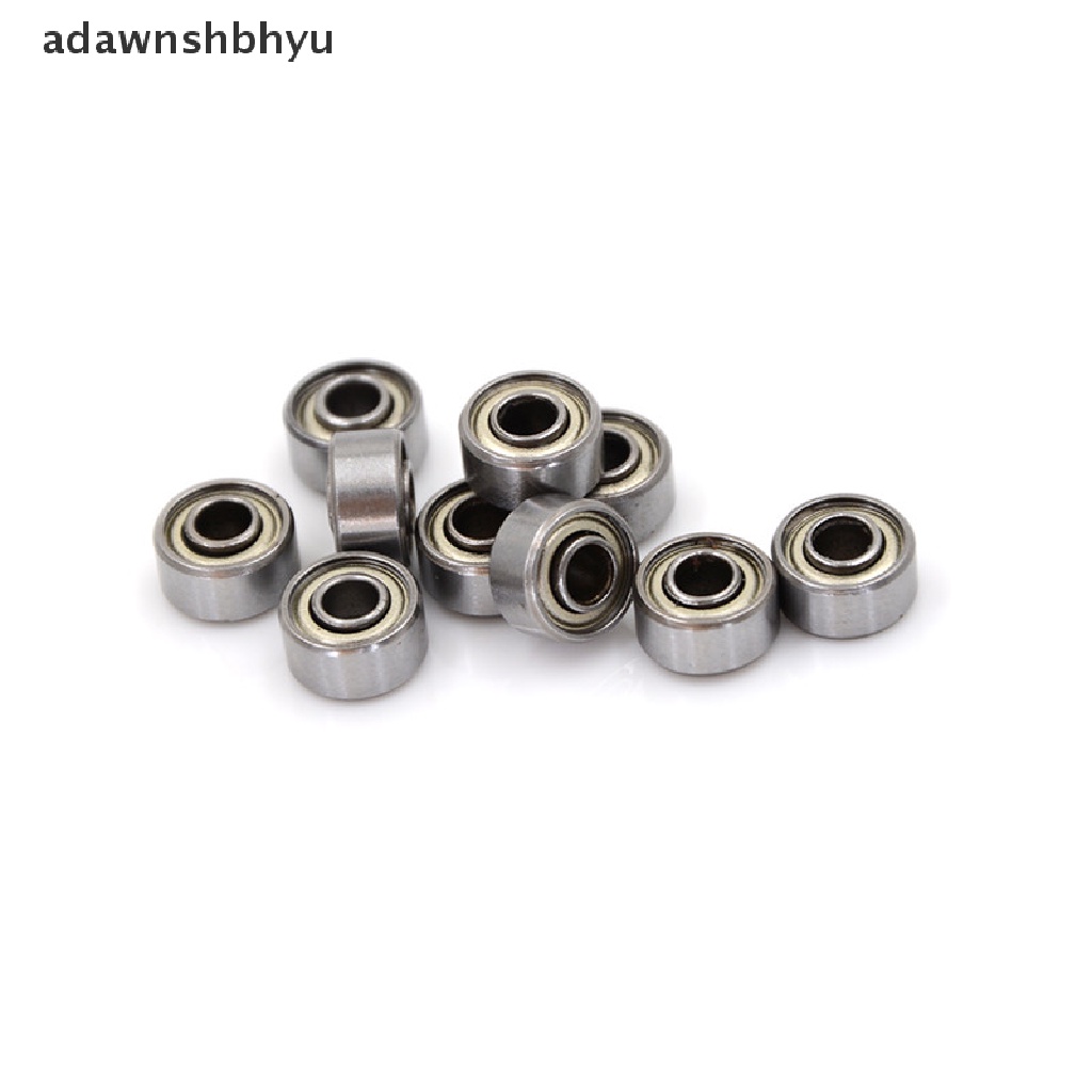 Adawnshbhyu 10pcs 693ZZ Baja Karbon Miniatur Bola Bantalan 3 * 8 * 4mm Ganda Terlindung Bearing