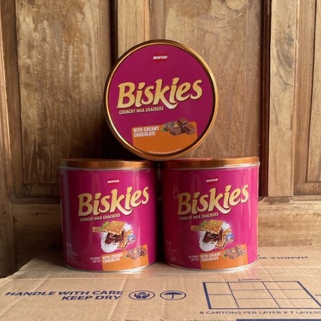 BISKIES SANDWICH COKLAT KALENG 244gr