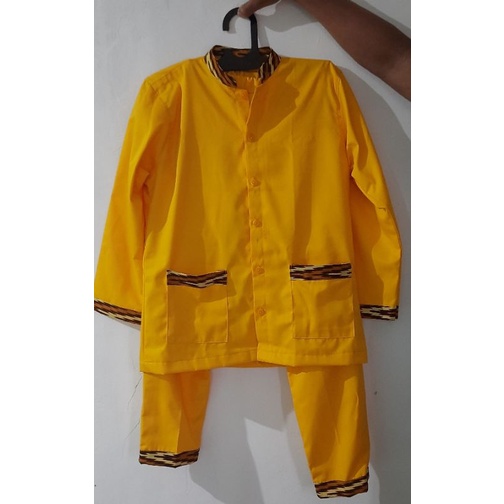 Baju Telok Belanga Corak Insang untuk Anak SD