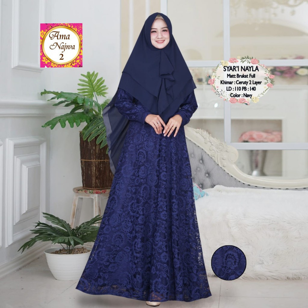 Gamis Syari Nayla Syari By Amanajwa