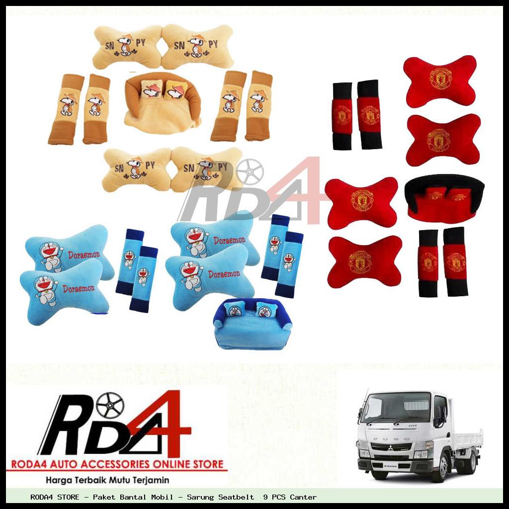 Paket Bantal Mobil - Sarung Seatbelt  9 PCS Canter